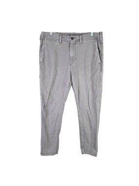 Mens American Eagle Gray Flex Slim Fit Chino Pants Comfortable Stretch 32X30